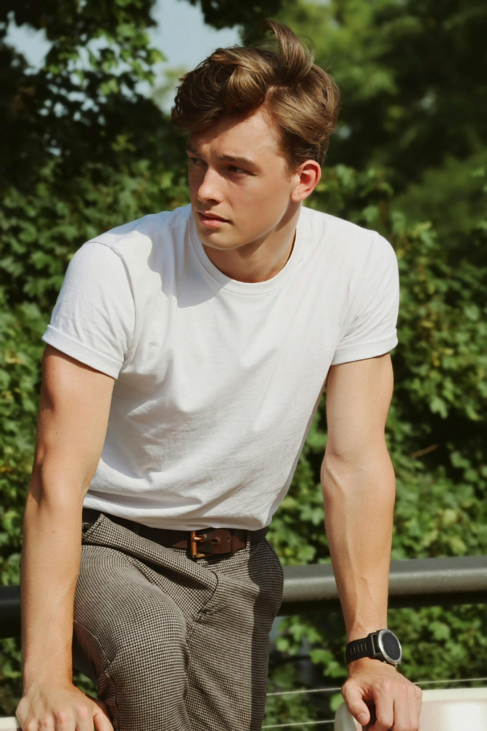 Men’s Classic White Cotton T-Shirt